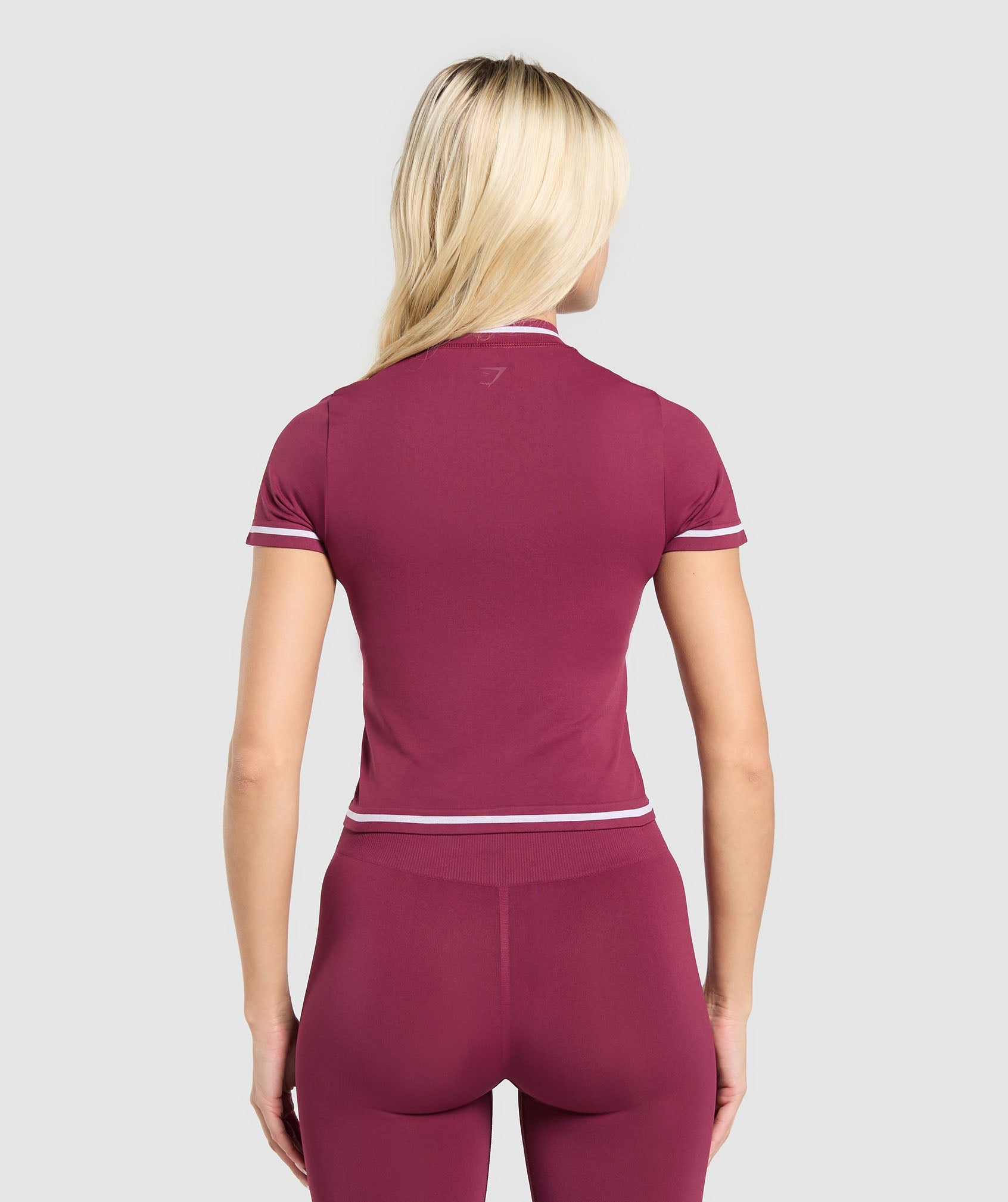 Women's Gymshark Contrast Seamless Midi Tee Strong Pink