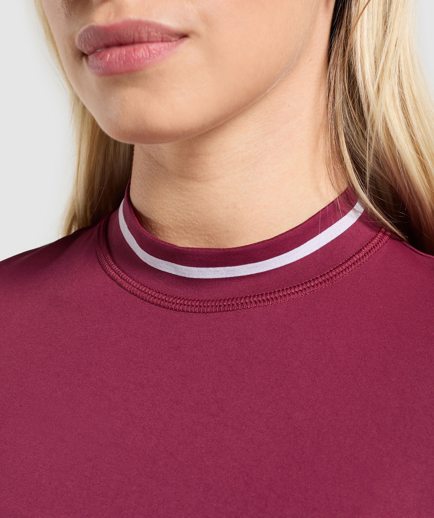 Women's Gymshark Contrast Seamless Midi Tee Strong Pink