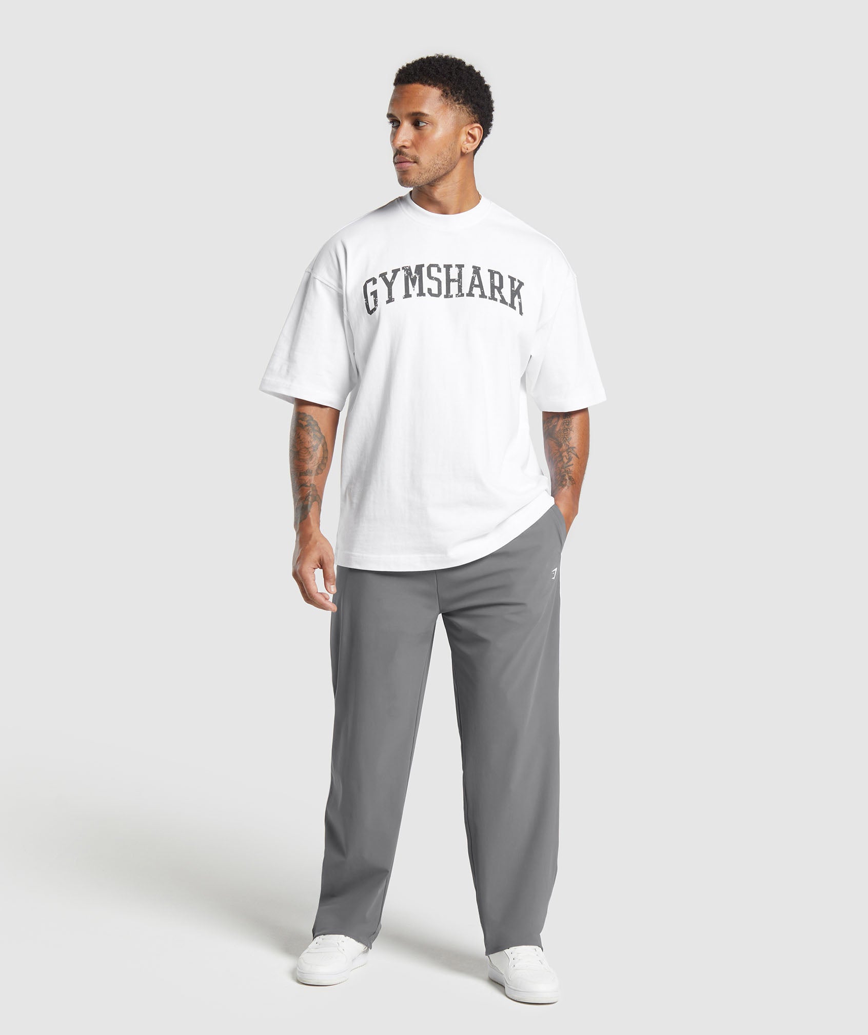 Gymshark Contrast Straight Leg Pant Pitch Grey