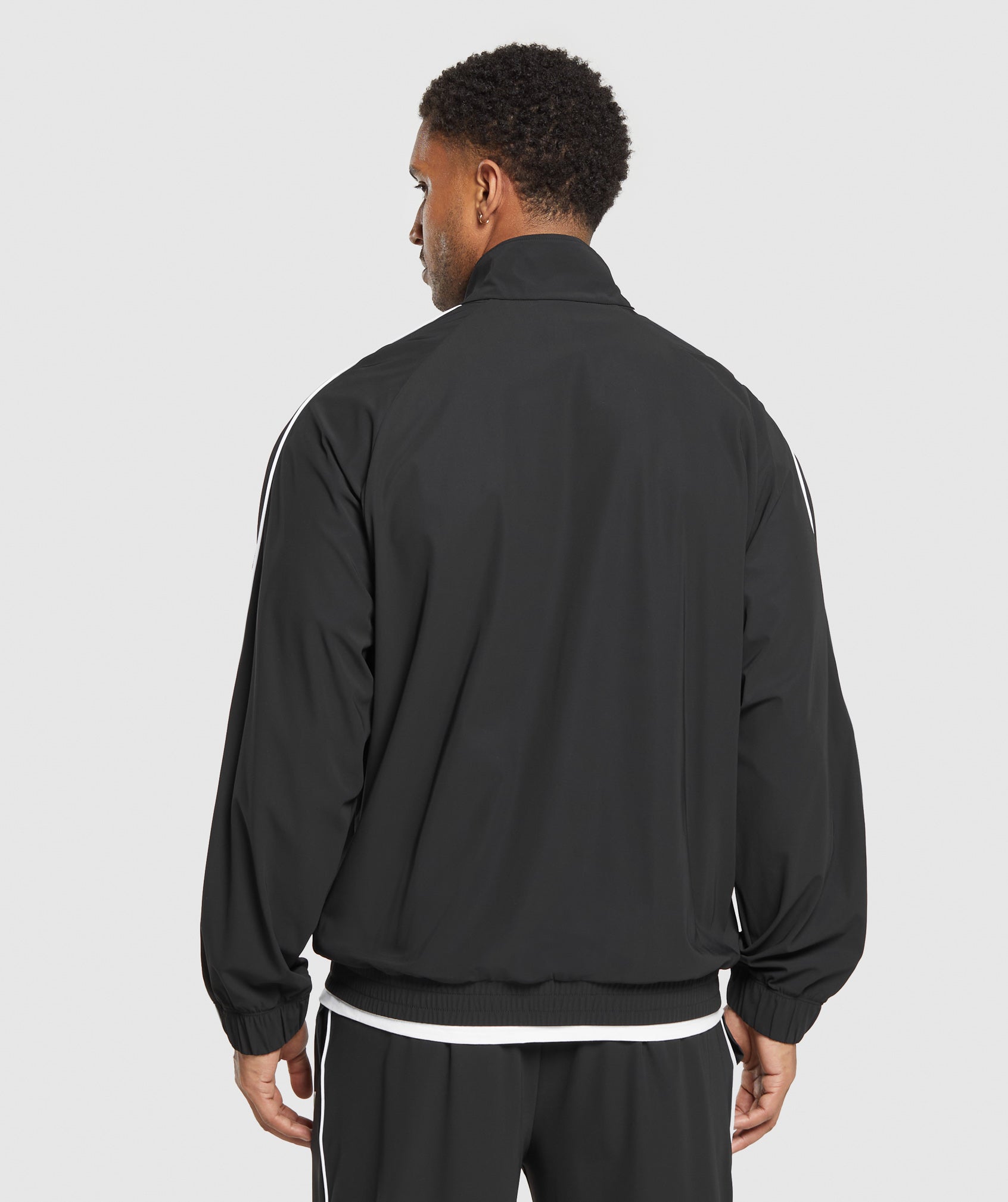 Gymshark Contrast Track Top Black