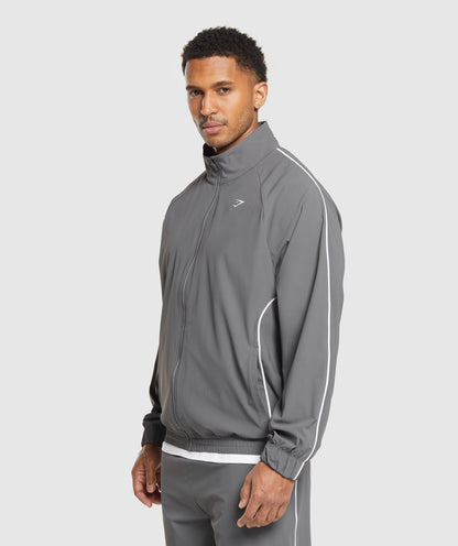 Gymshark Contrast Track Top Pitch Grey