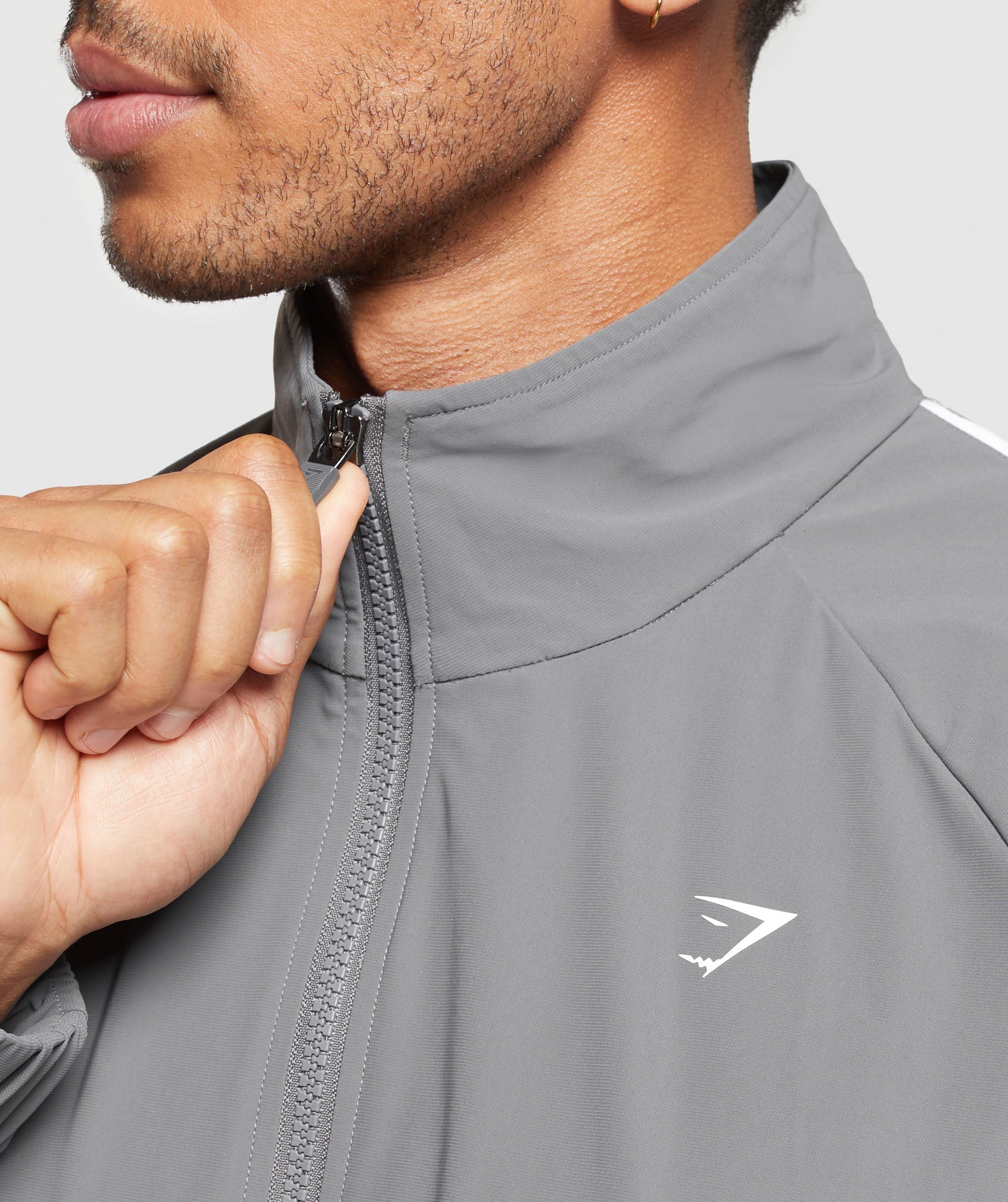 Gymshark Contrast Track Top Pitch Grey