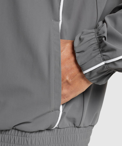 Gymshark Contrast Track Top Pitch Grey
