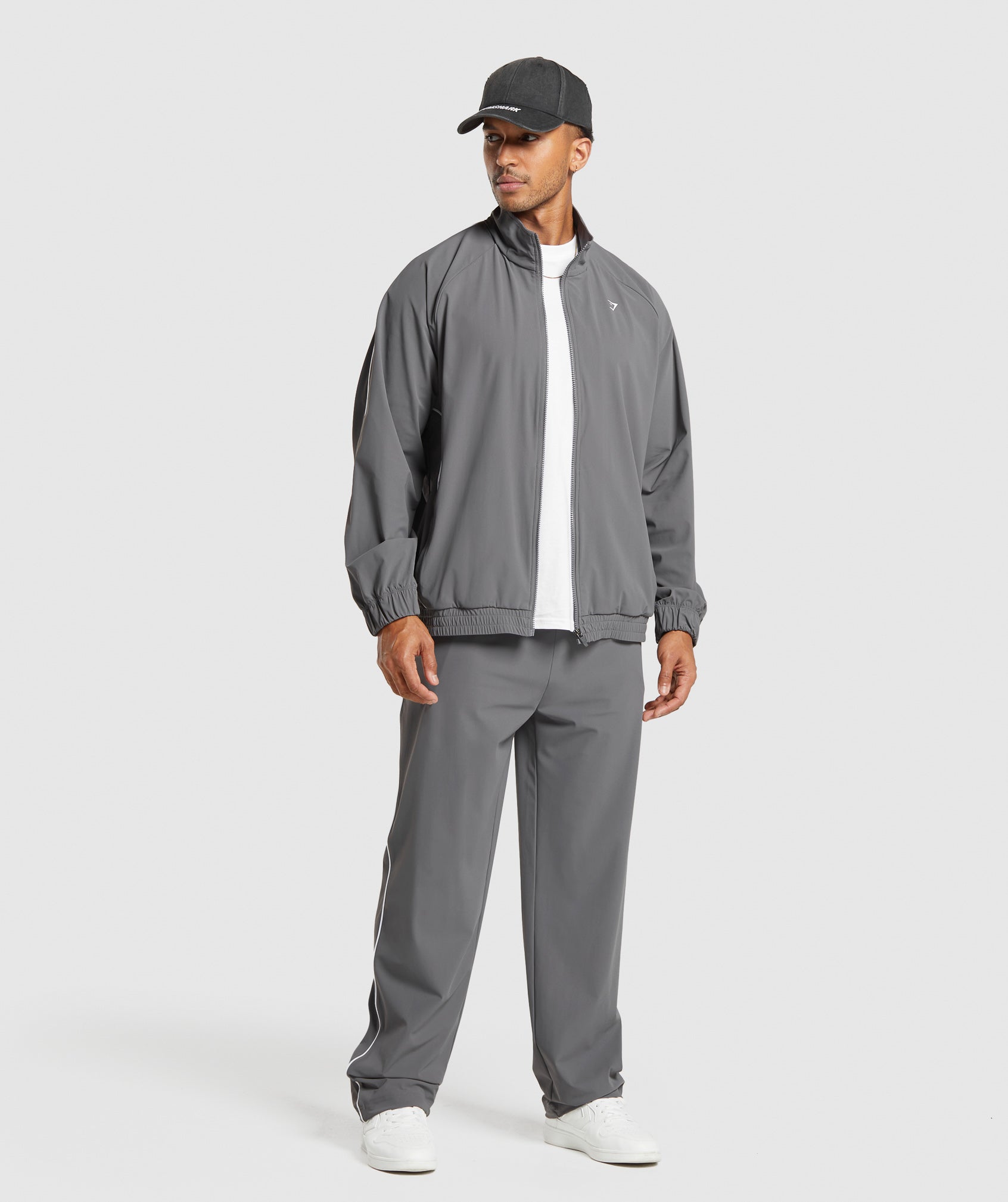 Gymshark Contrast Track Top Pitch Grey