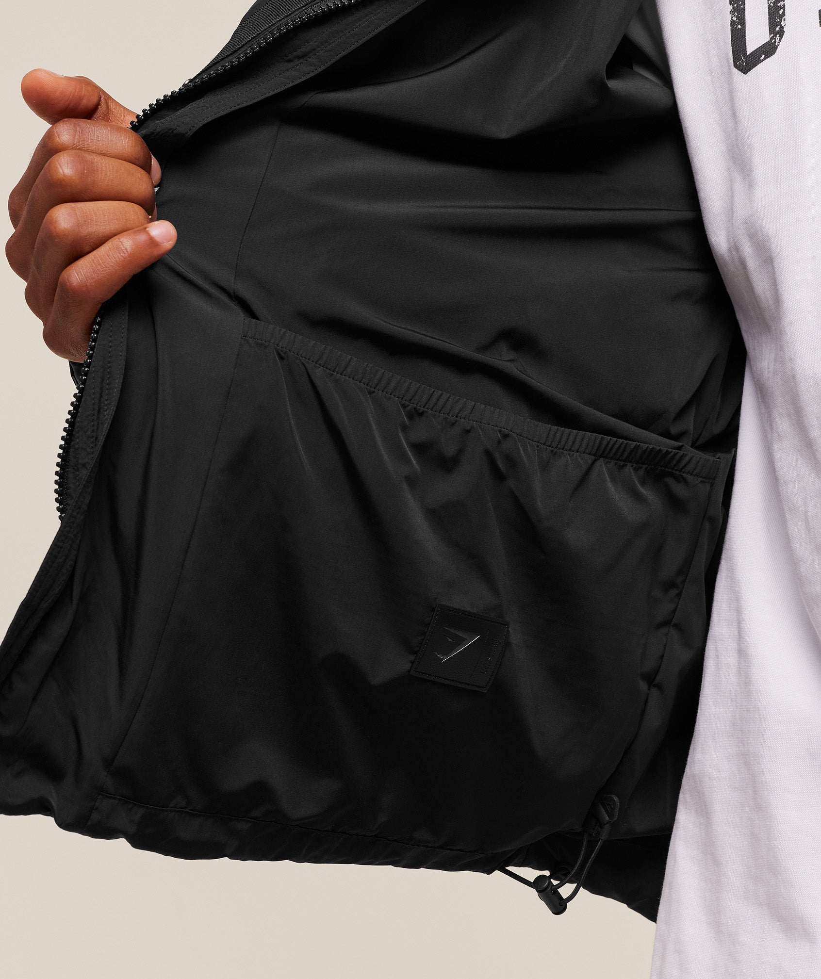 Gymshark Hooded Puffer Jacket Black