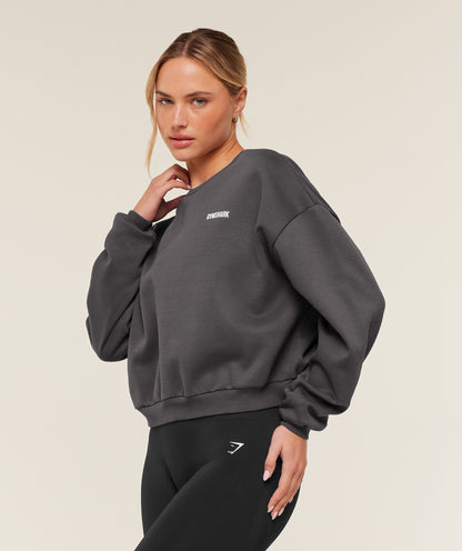 Women's Gymshark Cosy Luxe Sweatshirt Grey