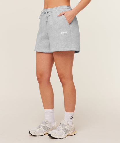 Women's Gymshark Cosy Luxe Shorts Bros Soft Grey Marl