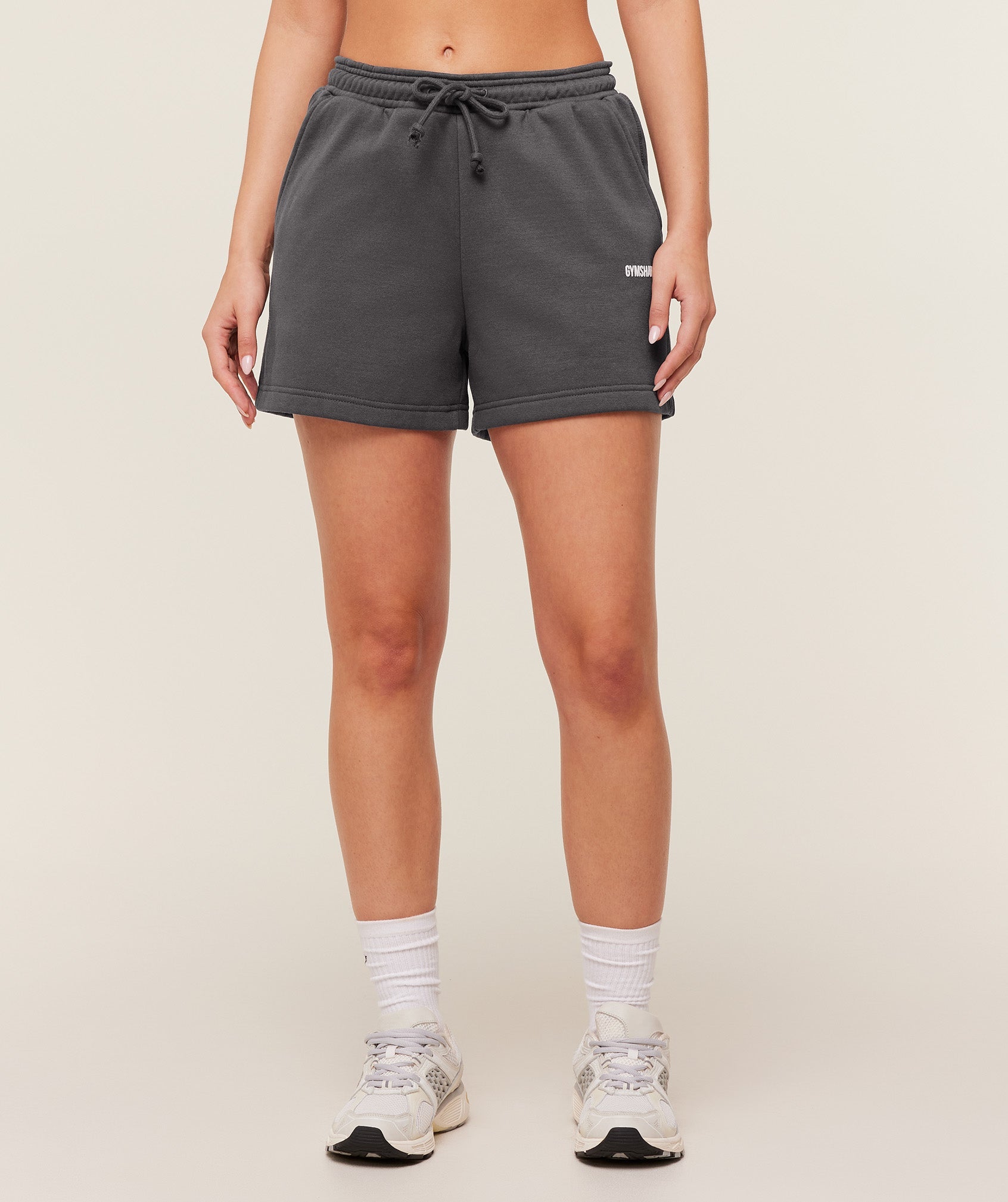 Women's Gymshark Cosy Luxe Shorts Onyx Grey