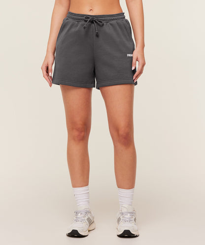Women's Gymshark Cosy Luxe Shorts Onyx Grey