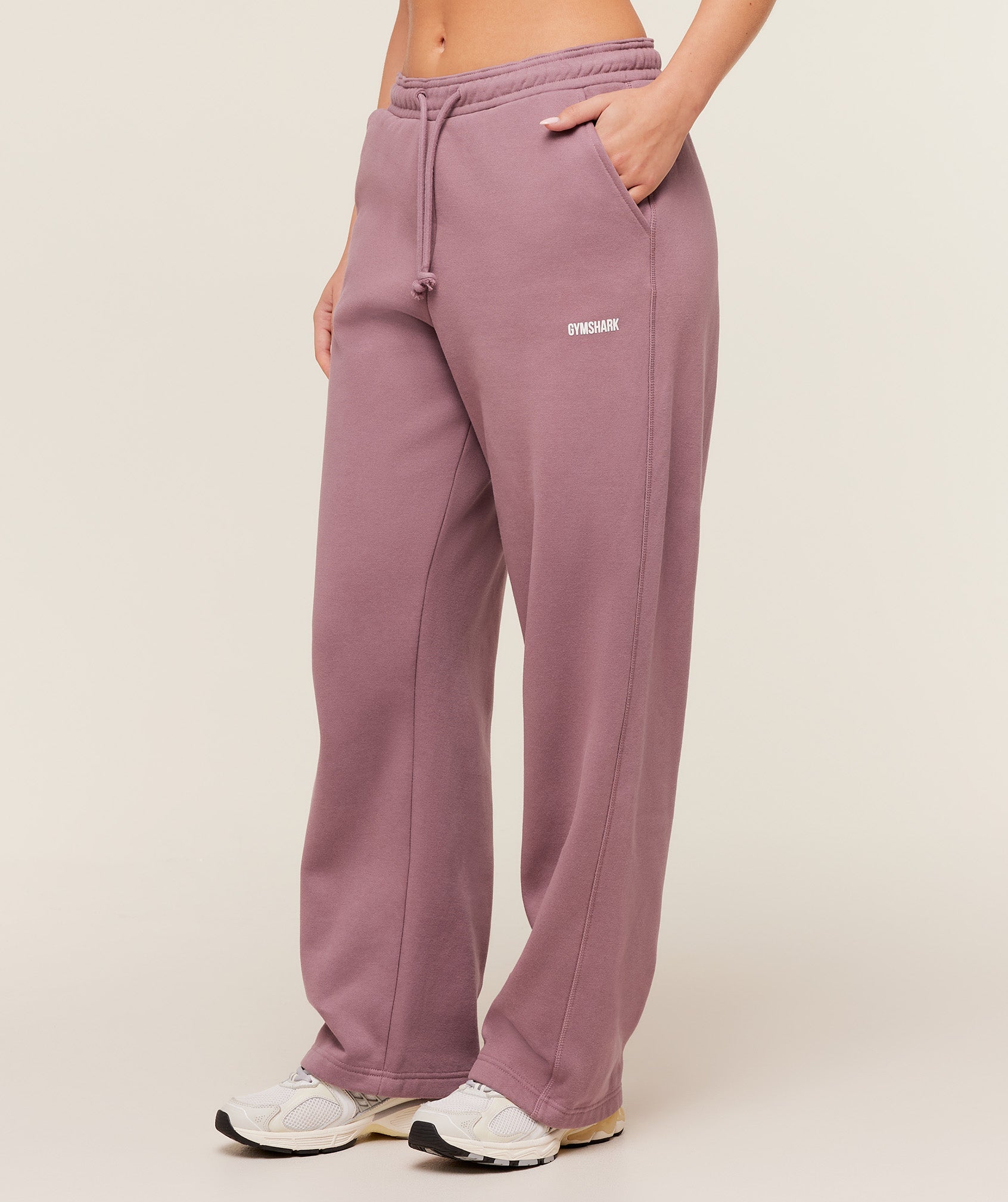Women's Gymshark Cosy Luxe Straight Leg Regular Joggers Calm Pink