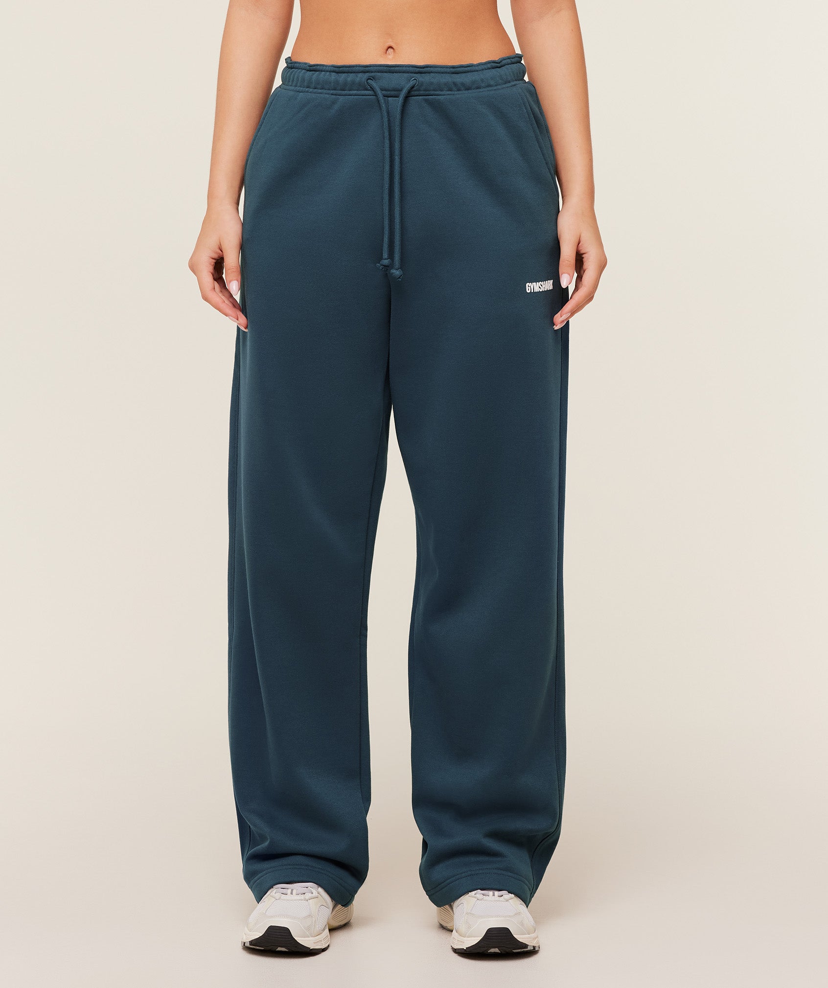 Women's Gymshark Cosy Luxe Straight Leg Regular Joggers Gs Stealth Blue