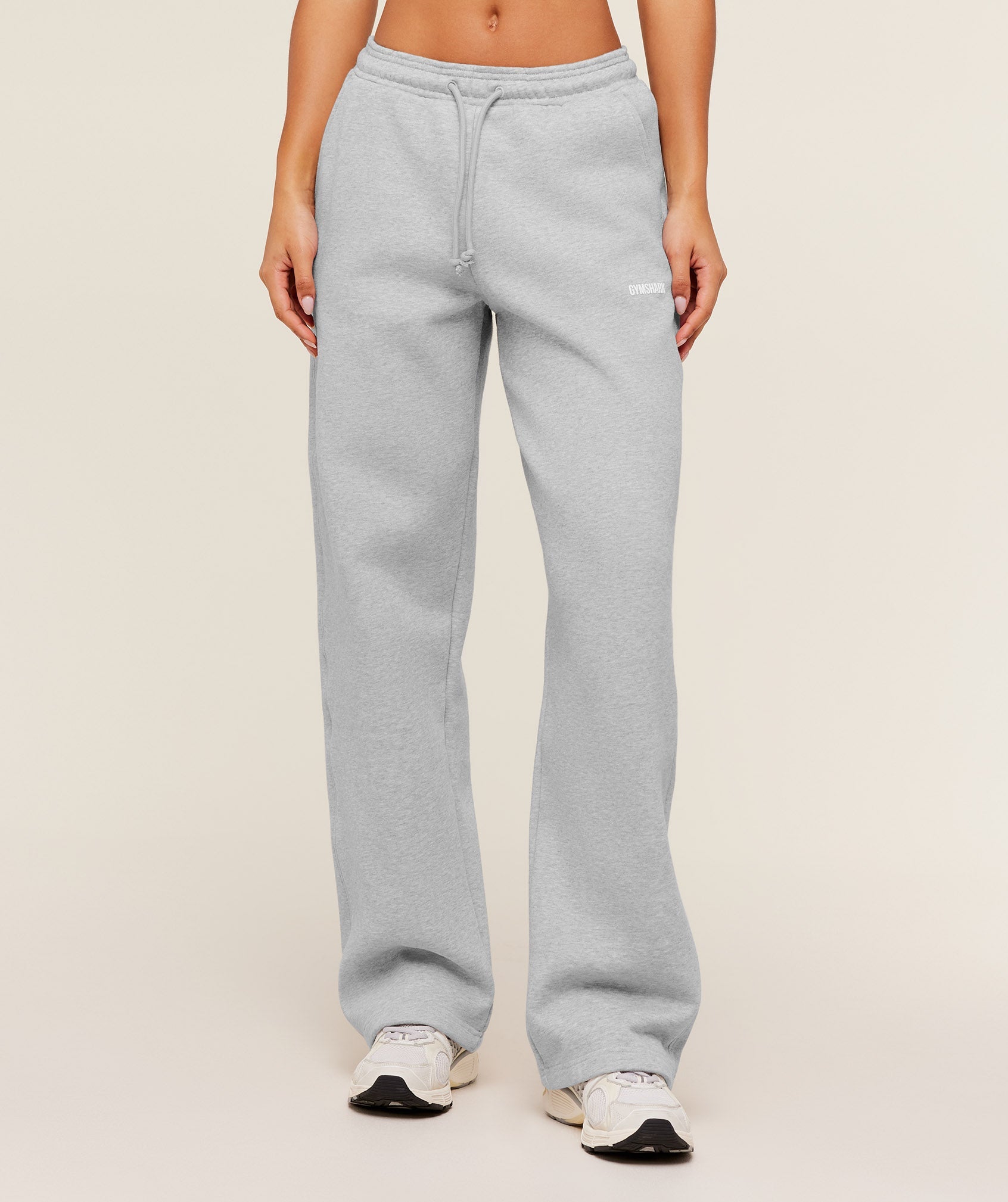 Women's Gymshark Cosy Luxe Straight Leg Tall Joggers Bros Soft Grey Marl