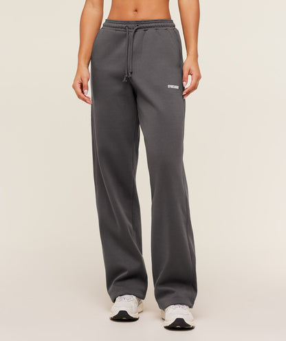Women's Gymshark Cosy Luxe Straight Leg Tall Joggers Onyx Grey