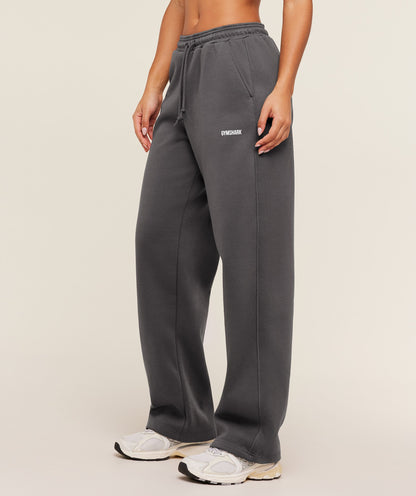 Women's Gymshark Cosy Luxe Straight Leg Tall Joggers Onyx Grey