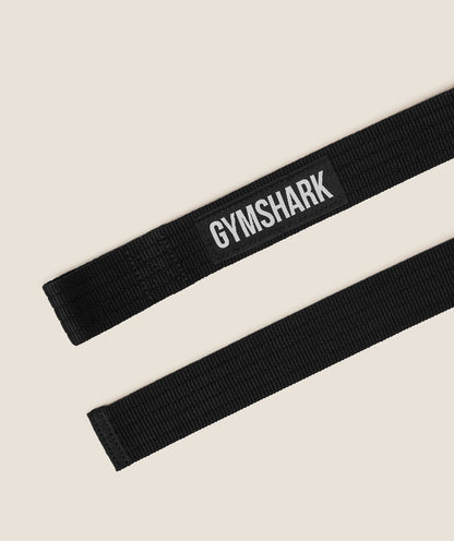 Gymshark Cotton Lifting Straps Gs Black