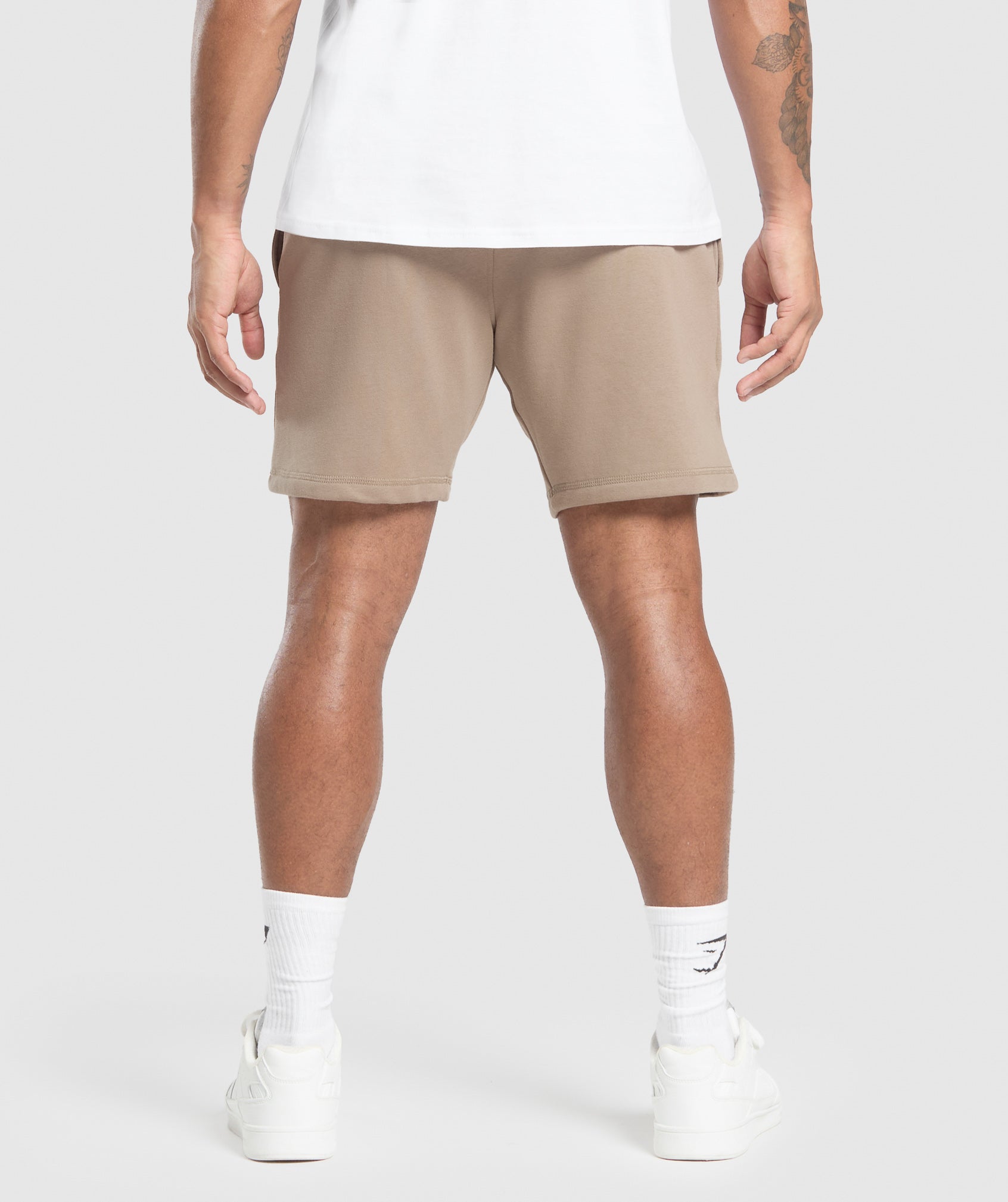 Gymshark Crest 7" Shorts Lifestyle Brown