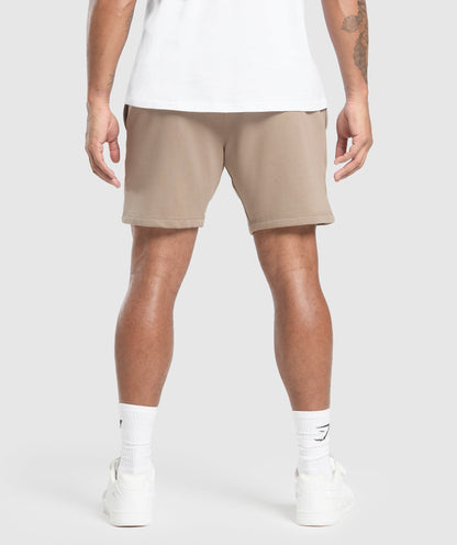 Gymshark Crest 7" Shorts Lifestyle Brown