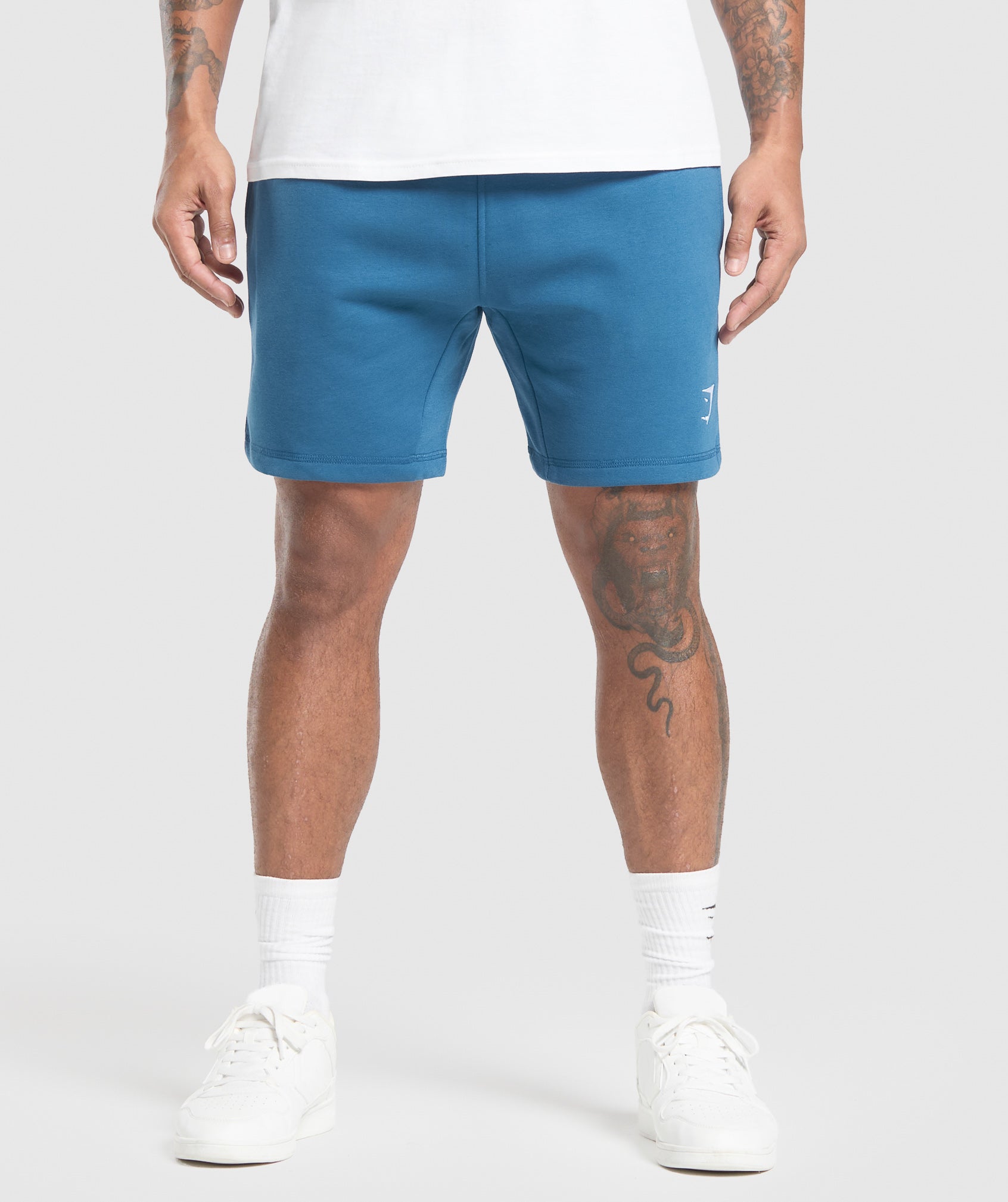Gymshark Crest 7" Shorts Success Blue