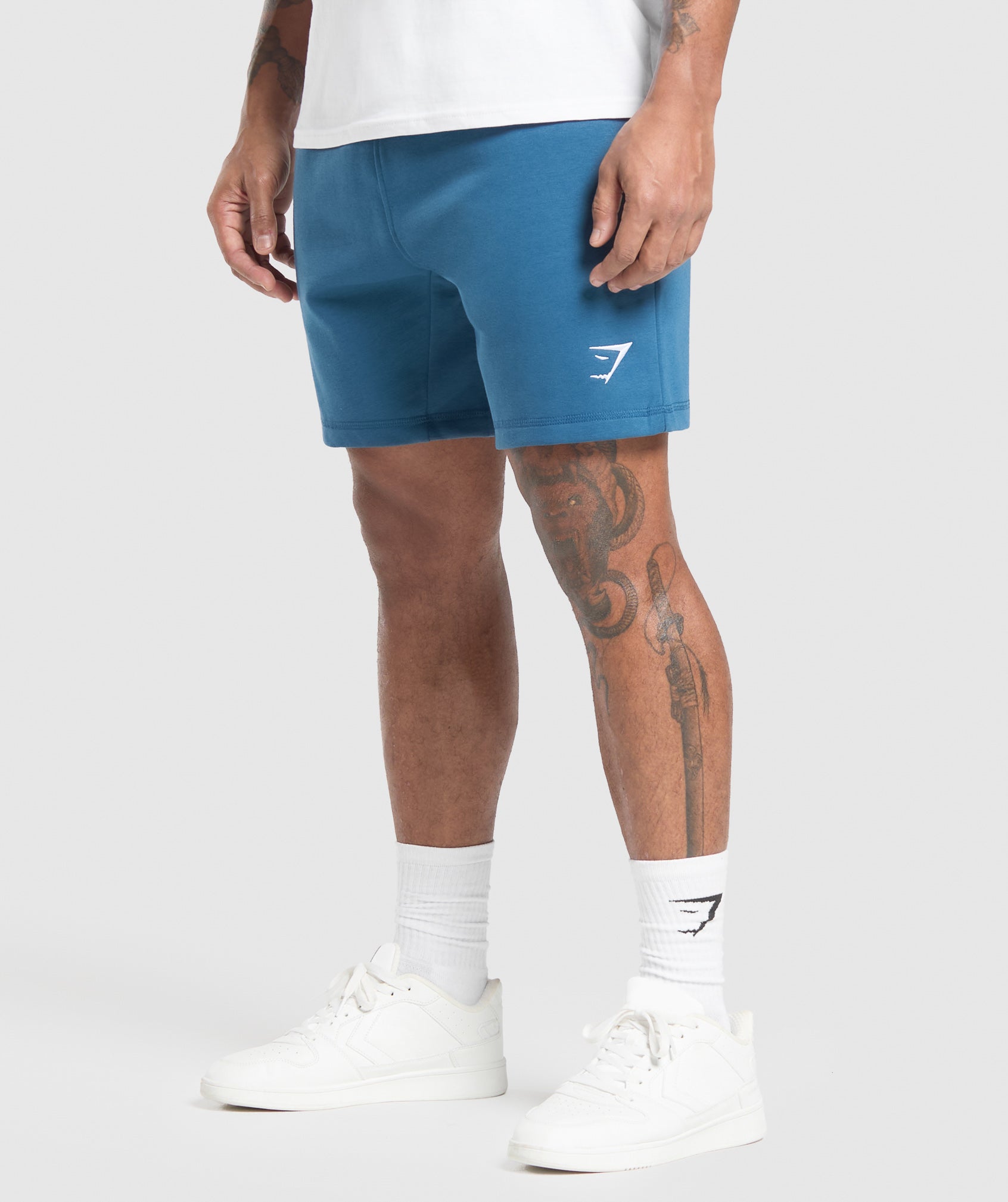 Gymshark Crest 7" Shorts Success Blue