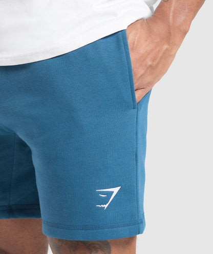 Gymshark Crest 7" Shorts Success Blue