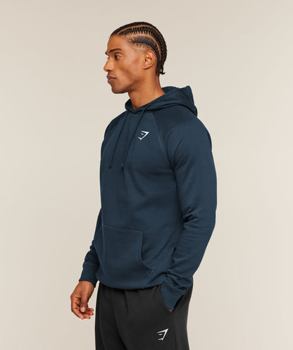 Gymshark Crest Hoodie Navy