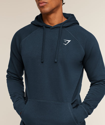 Gymshark Crest Hoodie Navy