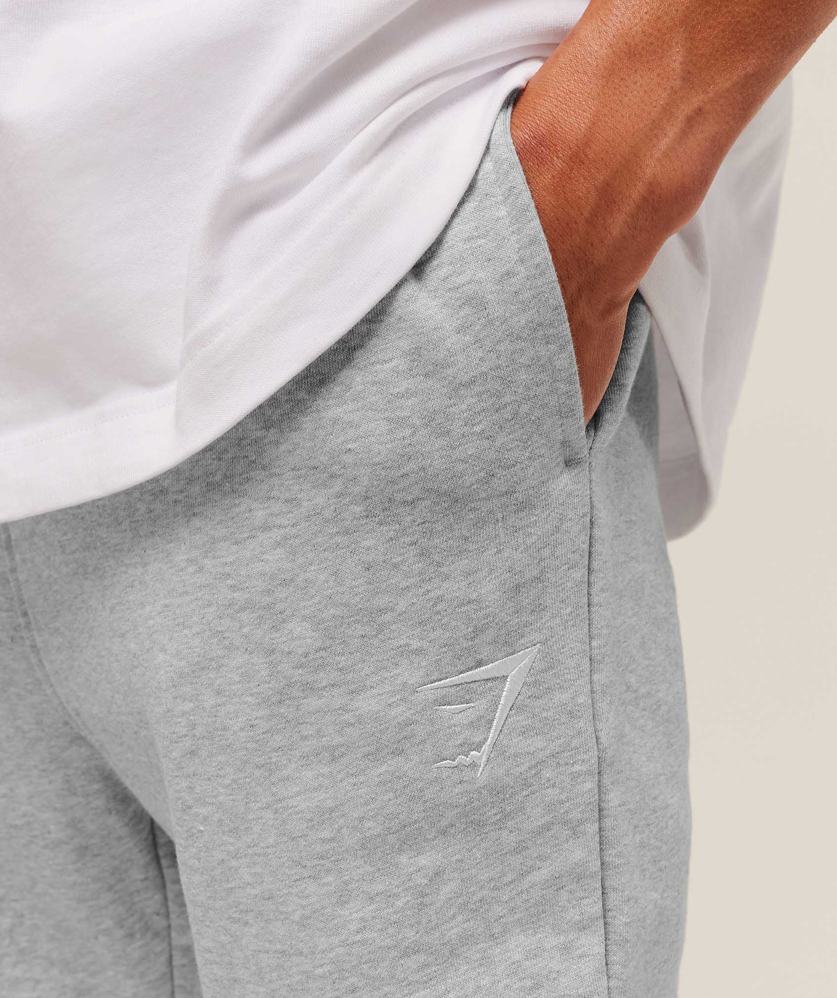 Gymshark Crest Tall Joggers Light Grey Core Marl