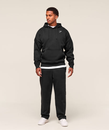 Gymshark Crest Oversized Hoodie Black