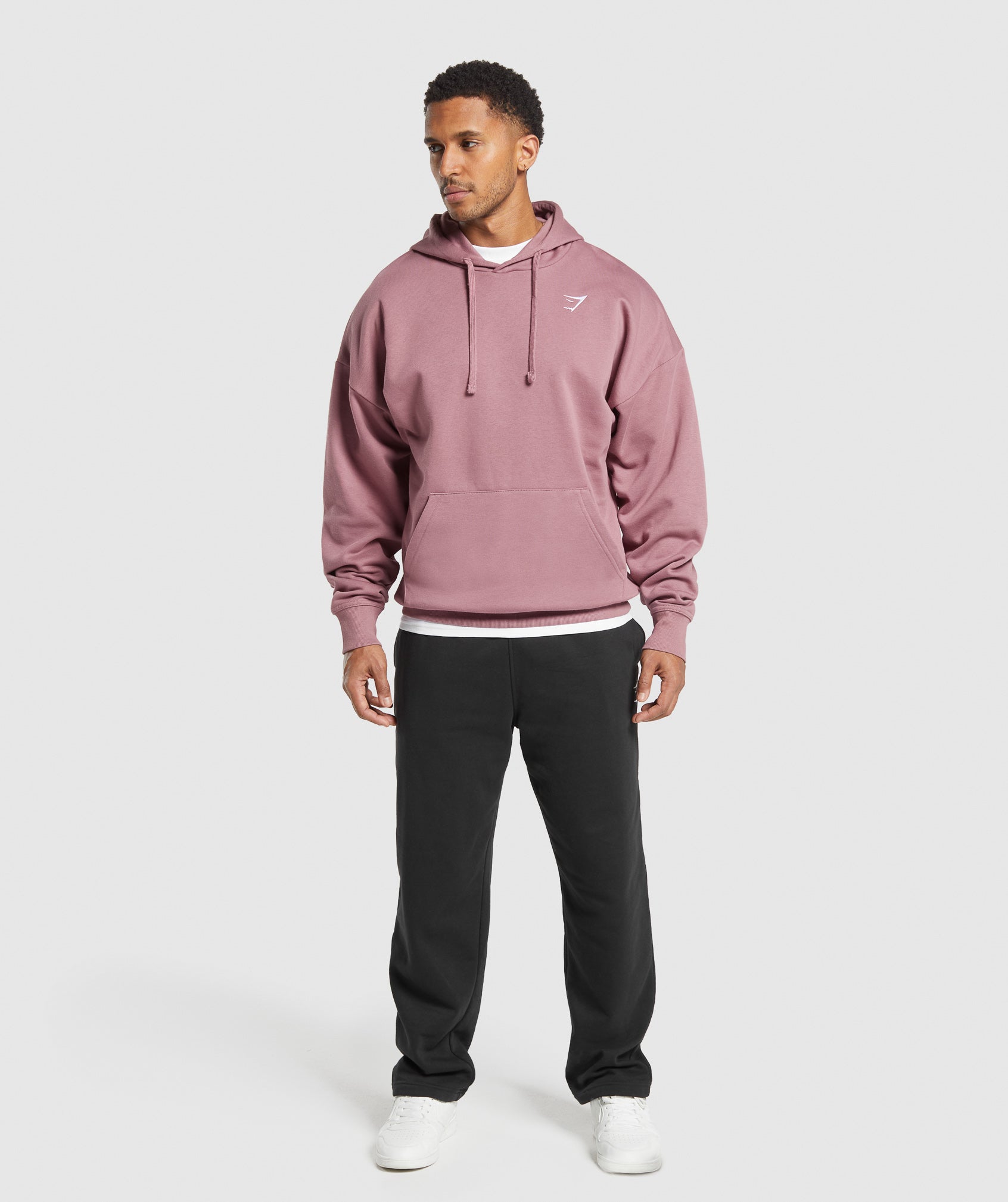 Gymshark Crest Oversized Hoodie Calm Pink