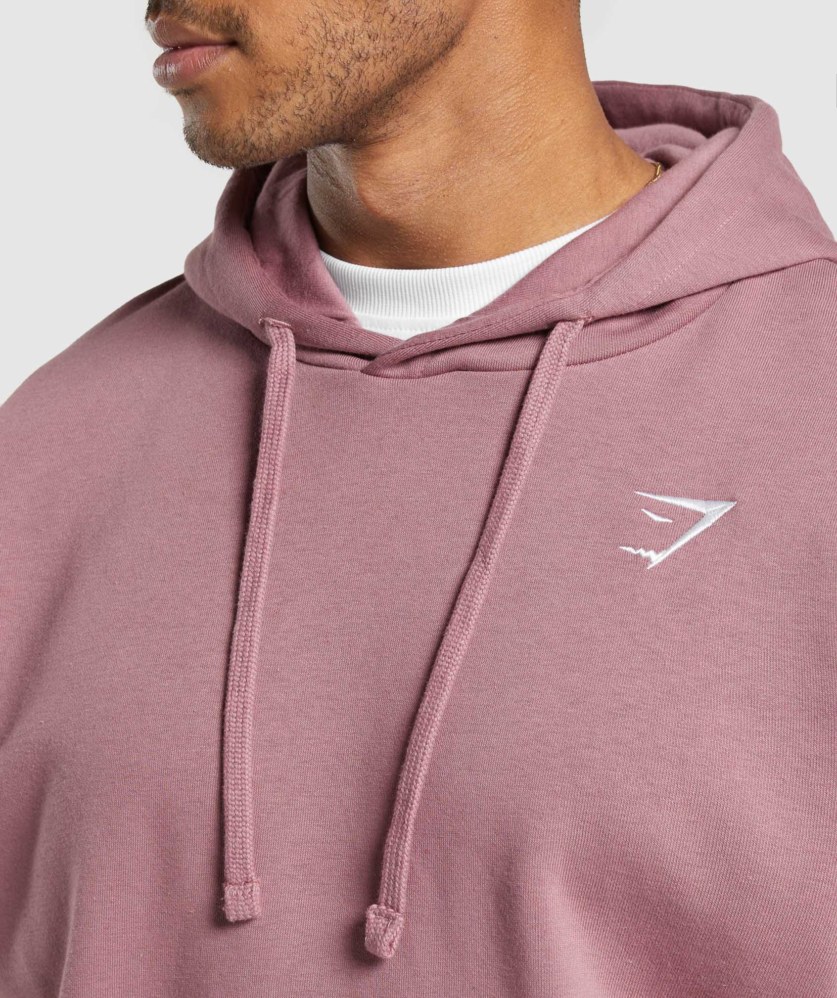 Gymshark Crest Oversized Hoodie Calm Pink