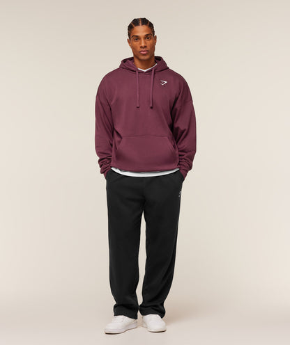 Gymshark Crest Oversized Hoodie Gs Impact Burgundy
