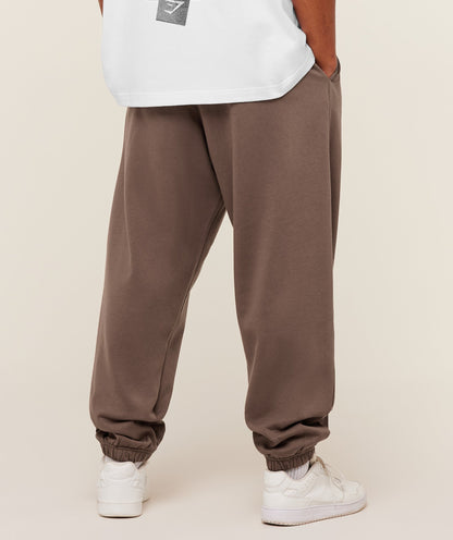 Gymshark Crest Oversized Joggers Soft Brown