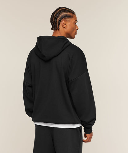 Gymshark Crest Oversized Zip Up Hoodie Black