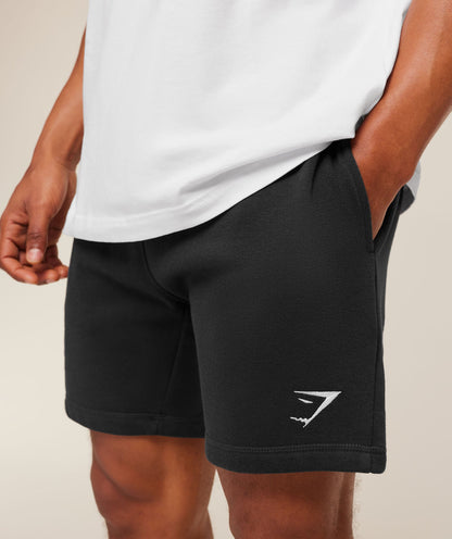 Gymshark Crest 7" Shorts Black