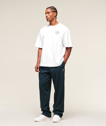 Gymshark Crest Straight Leg Joggers Navy