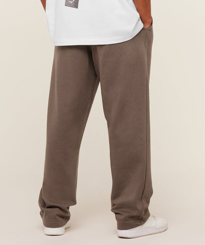 Gymshark Crest Straight Leg Joggers Soft Brown