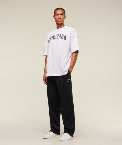 Gymshark Crest Straight Leg Jogger Tall Black