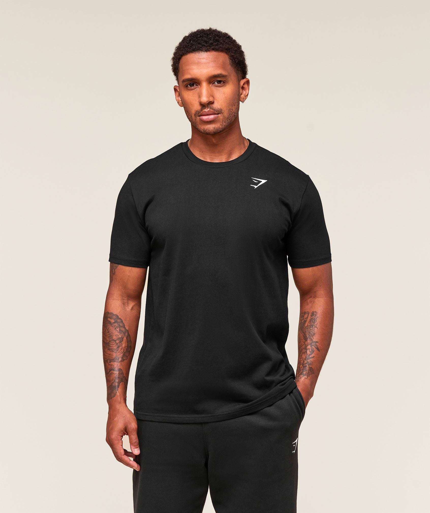 Gymshark Crest T-Shirt Black