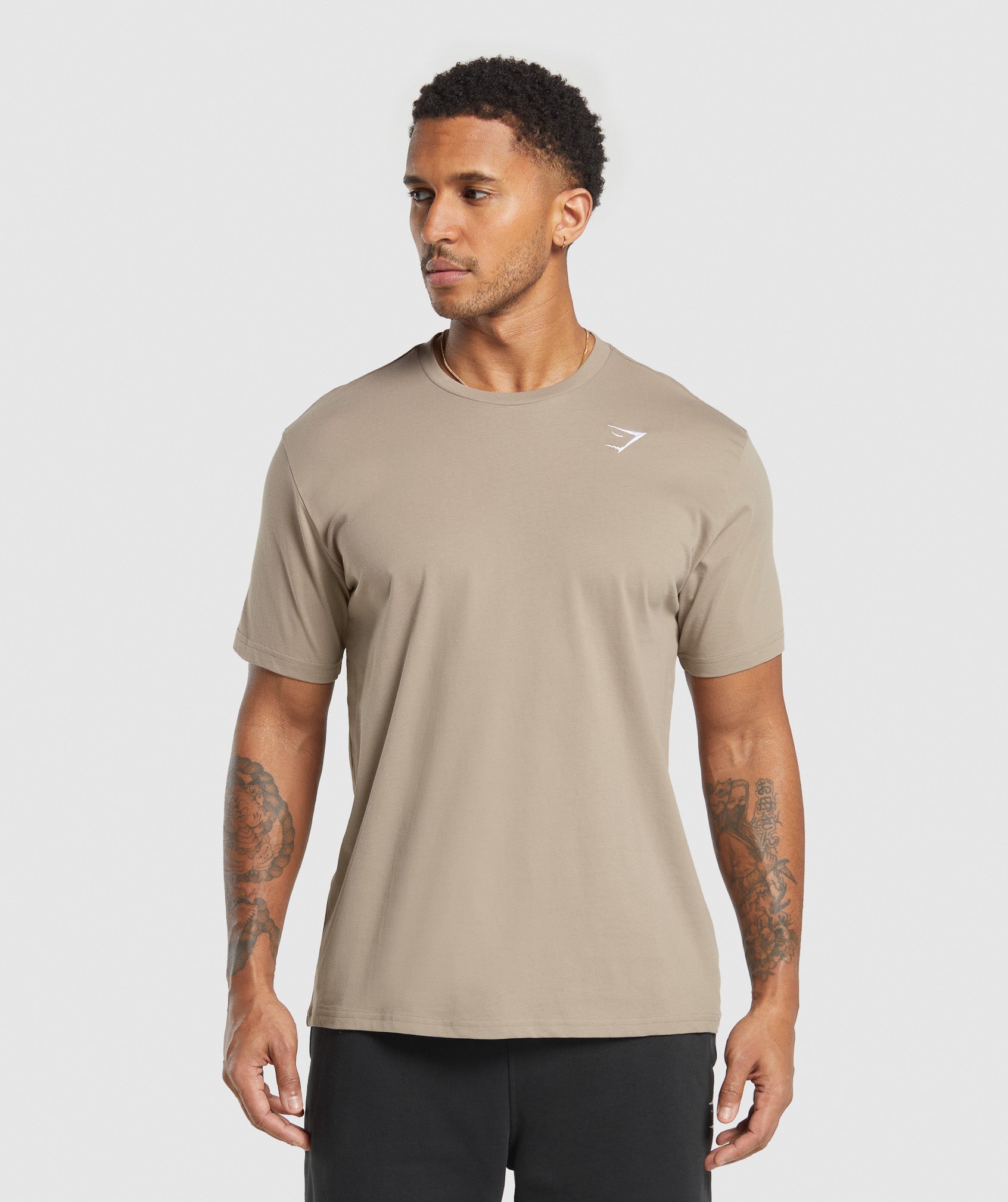 Gymshark Crest T-Shirt Lifestyle Brown