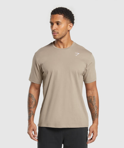 Gymshark Crest T-Shirt Lifestyle Brown