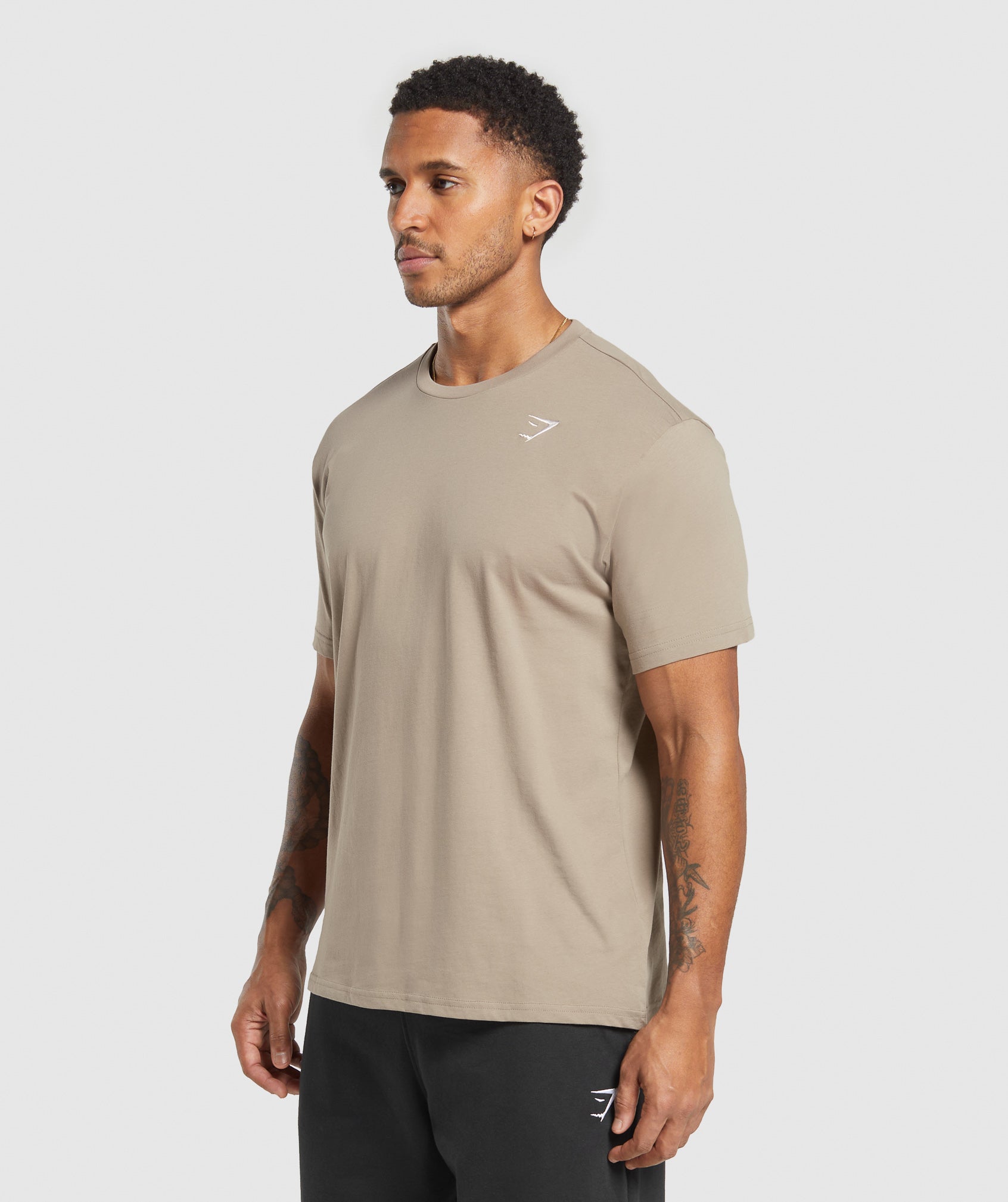Gymshark Crest T-Shirt Lifestyle Brown