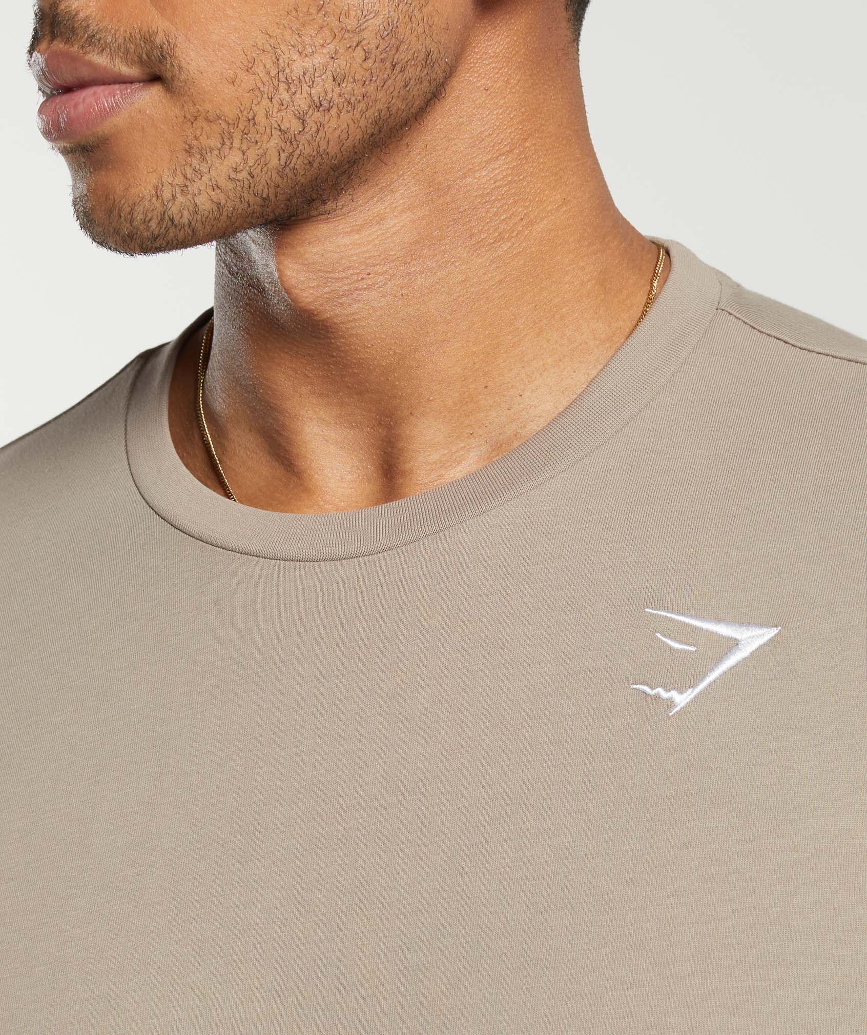 Gymshark Crest T-Shirt Lifestyle Brown
