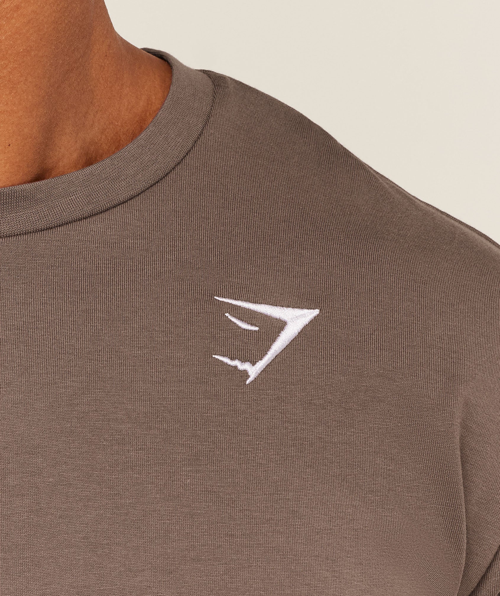 Gymshark Crest T-Shirt Soft Brown