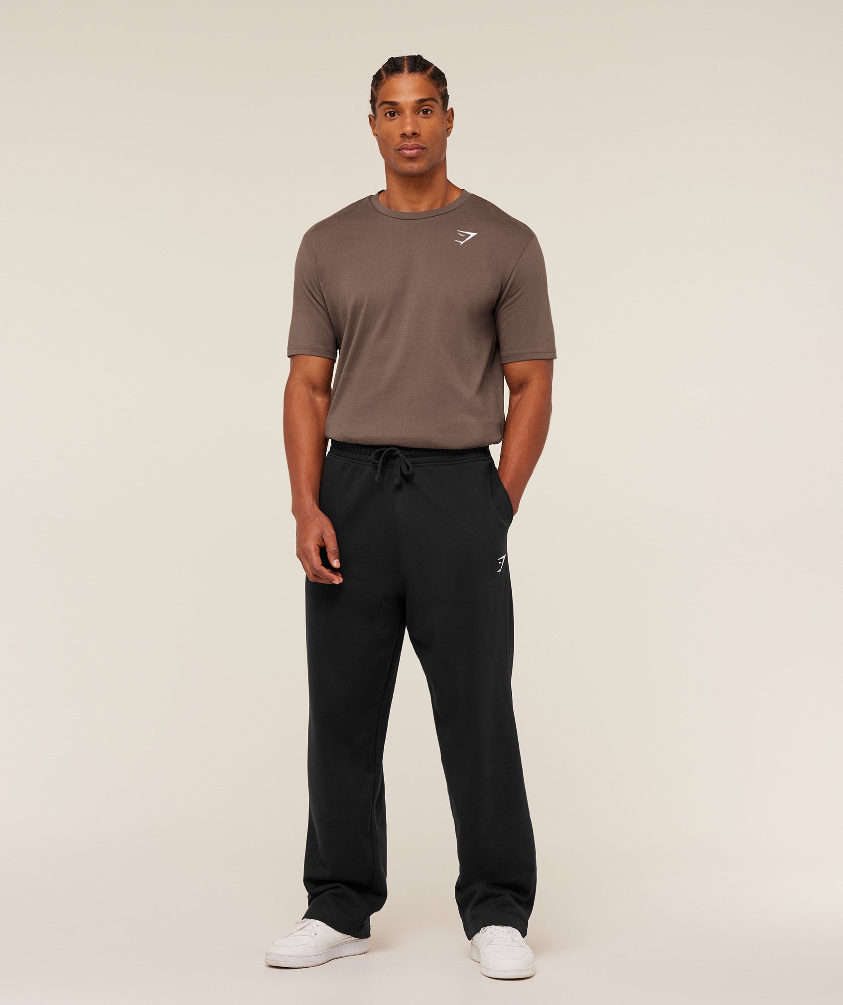 Gymshark Crest T-Shirt Soft Brown