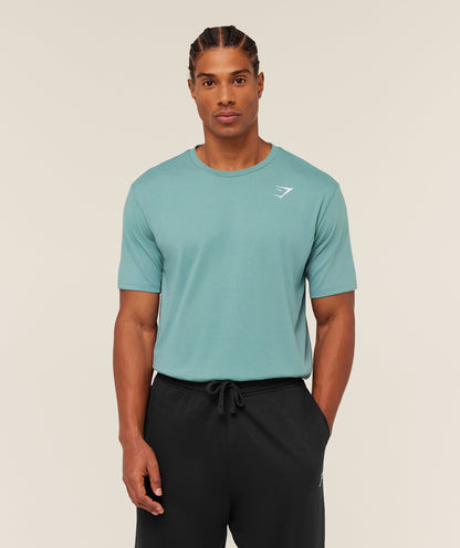 Gymshark Crest T-Shirt Gs Storm Blue