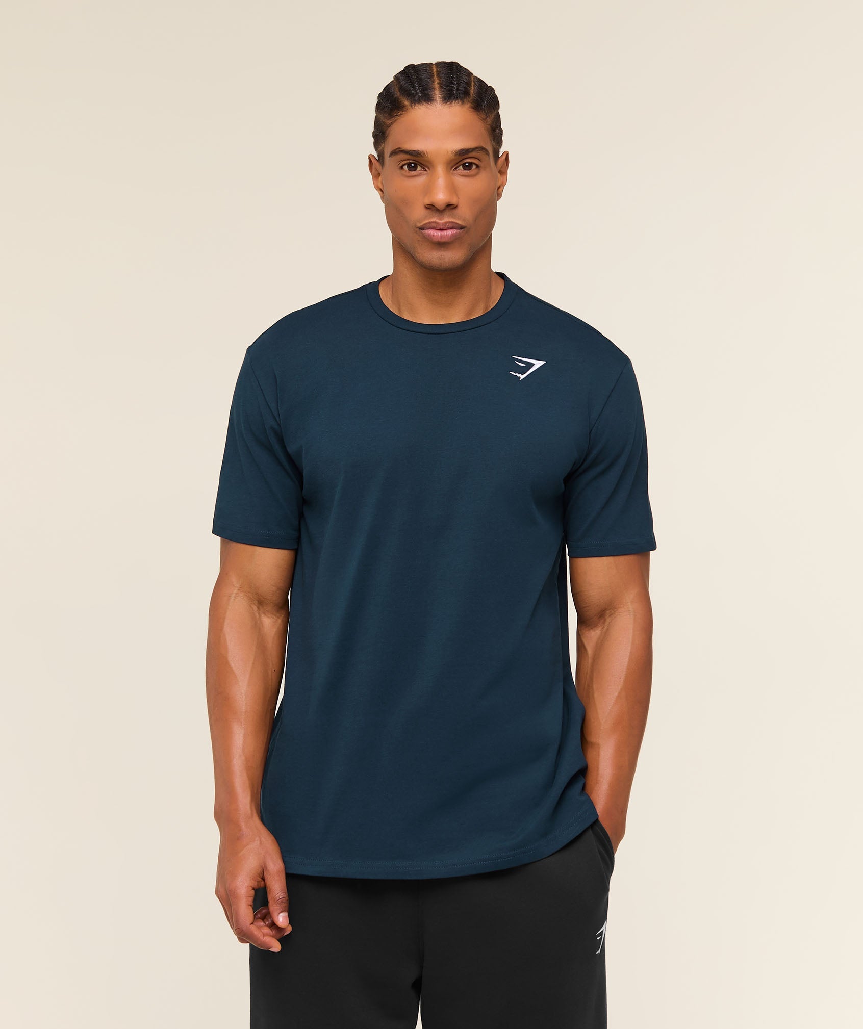 Gymshark Crest T-Shirt Navy