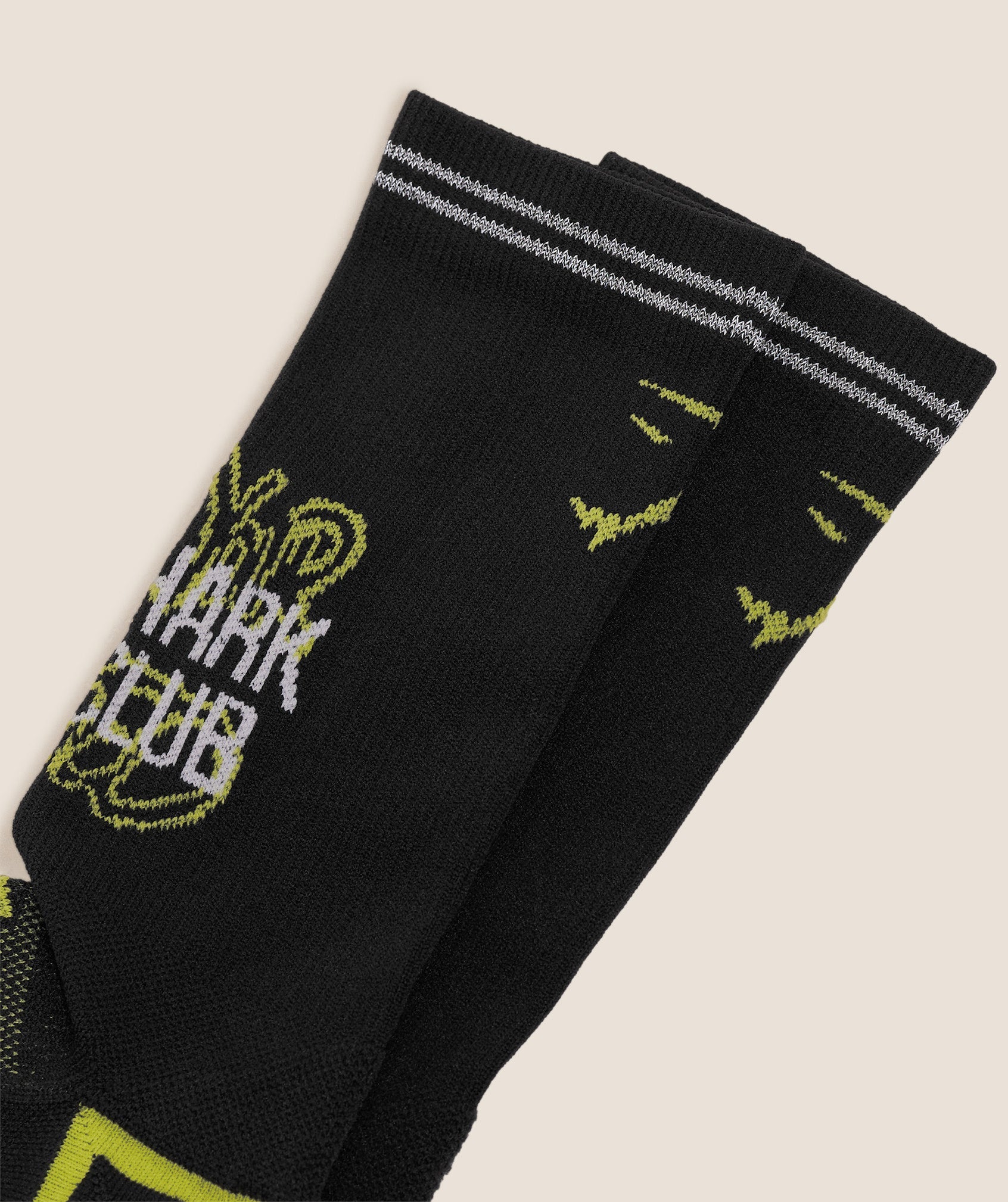 Gymshark Graphic Single Pack Crew Running Sock Black