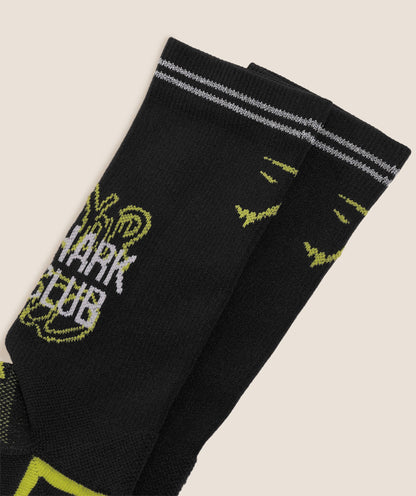 Gymshark Graphic Single Pack Crew Running Sock Black