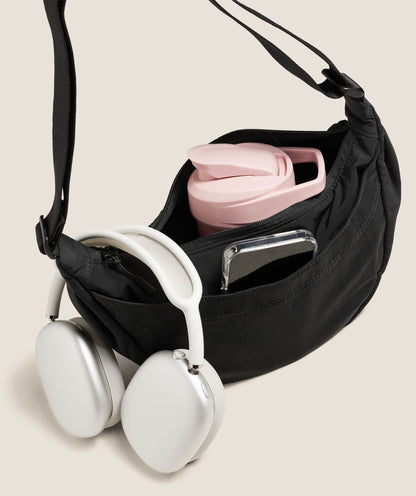 Gymshark Pleat Crossbody Black