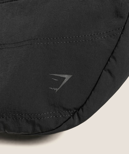 Women's Gymshark Pleat Crossbody Black